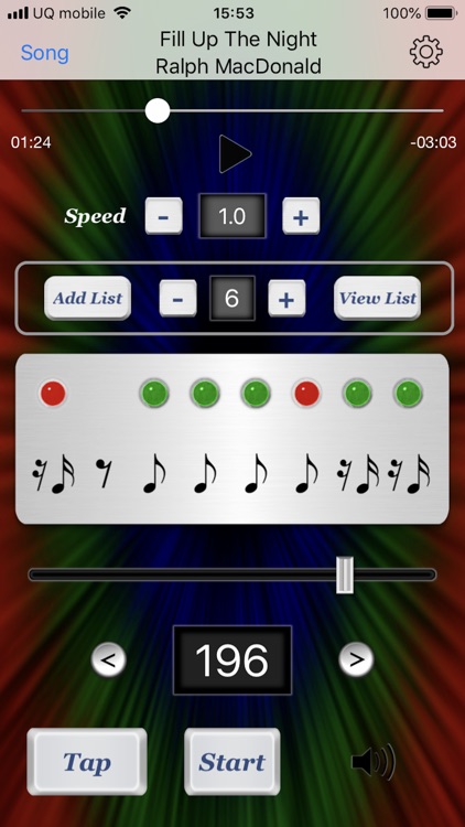 Metronome with Music Player
