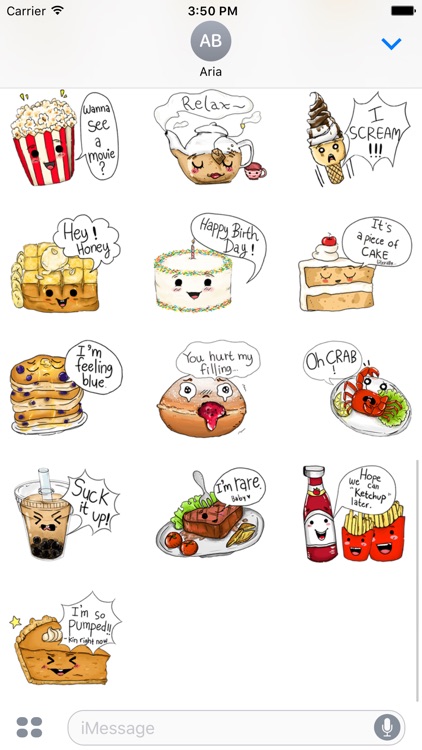 Adorable friends Food Emoji screenshot-3