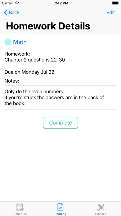 Postd Homework App