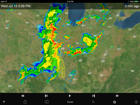 NOAA SuperRes Radar US - náhled