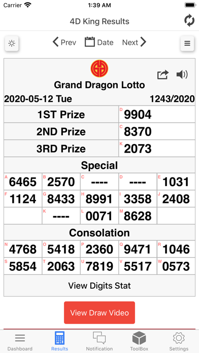 grand lotto 4d result