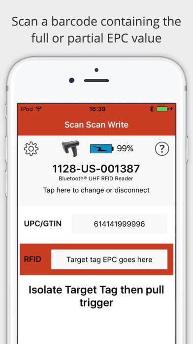 How to cancel & delete RFID Scan Scan Write from iphone & ipad 2