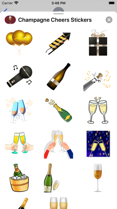 Champagne Cheers Stickers screenshot 3