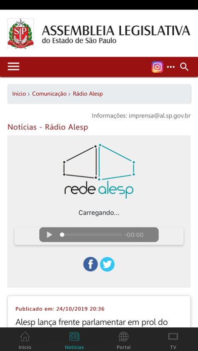 Rede Alesp screenshot 2