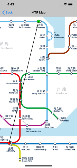 Hong Kong Metro Route Planner(圖7)-速報App