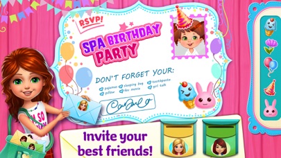 Spa Birthday Party - Nails, Hair, Dress Up & Cake Screenshot 5