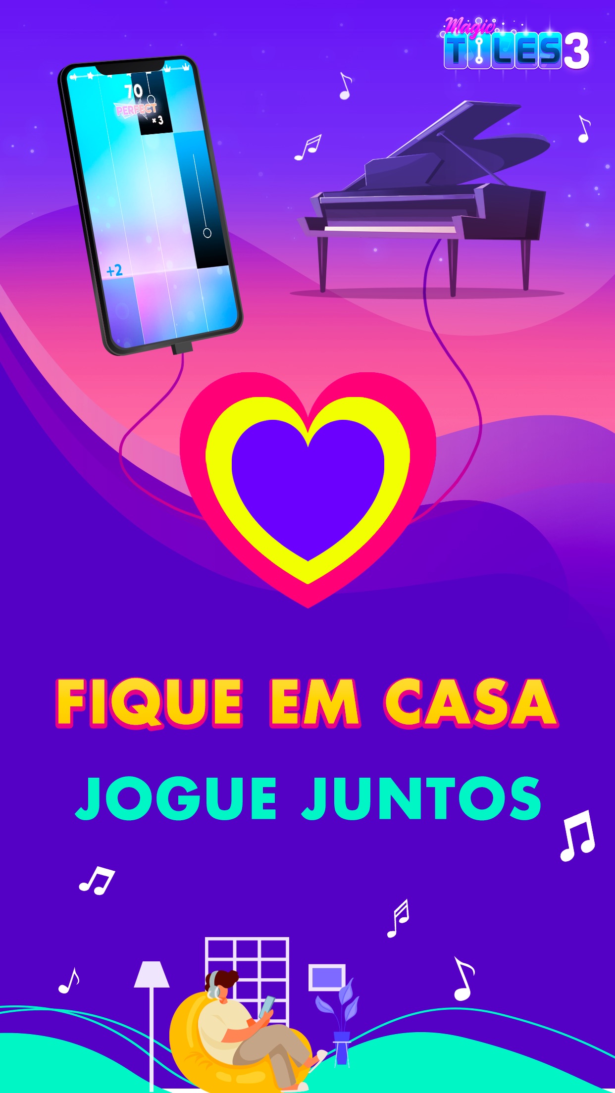 Screenshot do app Magic Tiles 3: Piano Game