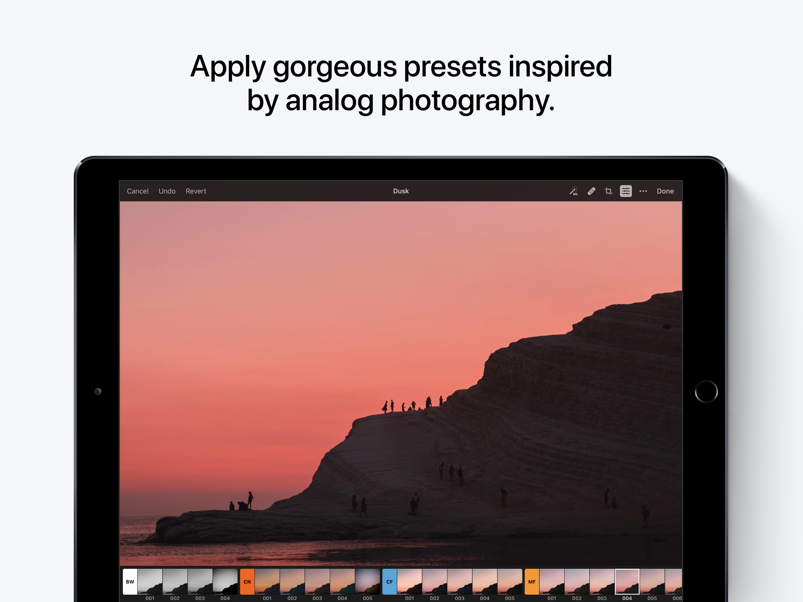 Screenshot do app Pixelmator Photo: Pro Editor