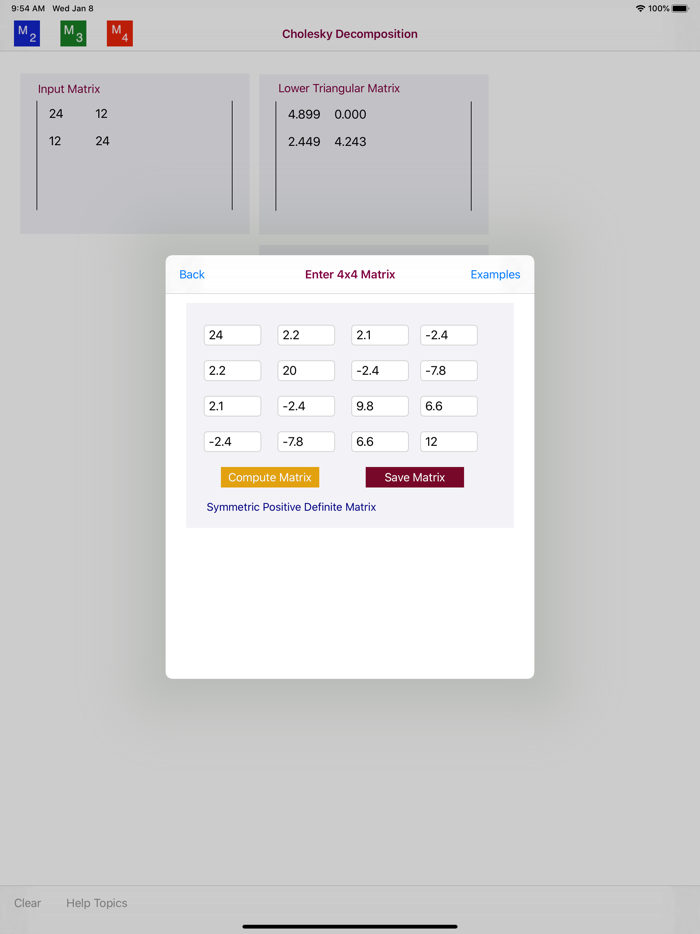 Cholesky Decomposition