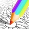 Qolorful is a free stress relieving coloring book for adults and kids