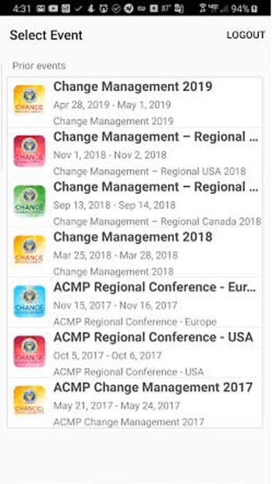 ACMP Change Management Conf screenshot 2