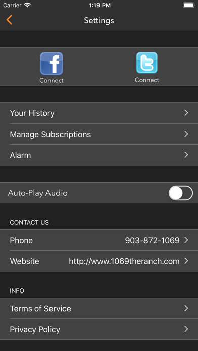 How to cancel & delete 106.9 The Ranch from iphone & ipad 4