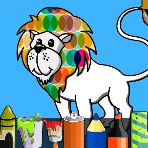 Kids Coloring World Fun Icon