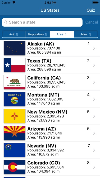 US States Flags Seals Quiz screenshot-8