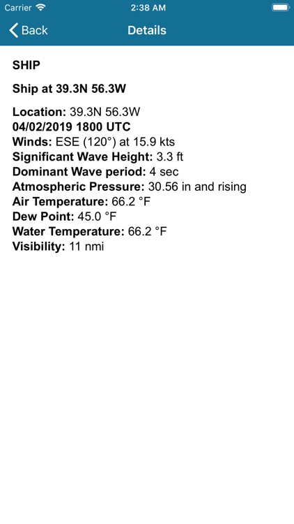 NOAA Buoy Stations & Ships Sea screenshot-3