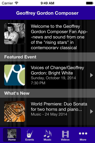 Geoffrey Gordon Composer screenshot 2