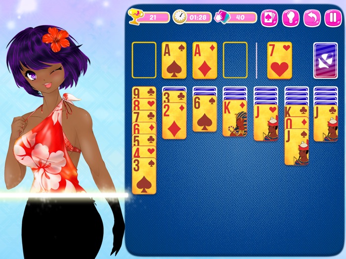 Solitaire Manga Girls