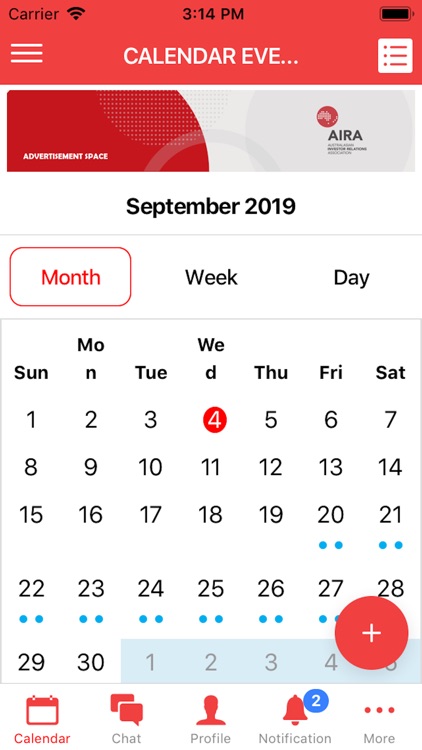 AIRA IR Calendar Mobile