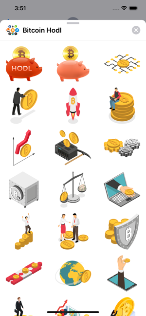 Bitcoin Crypto HODL Stickers(圖8)-速報App