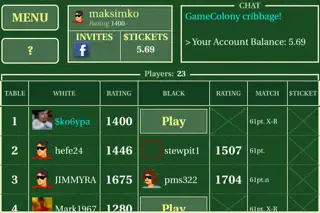 Cribbage Live - Screenshot 2