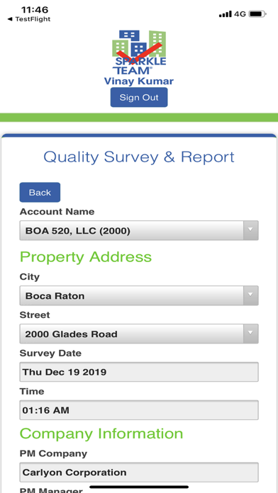 SparkleTeam Quality Survey screenshot 3