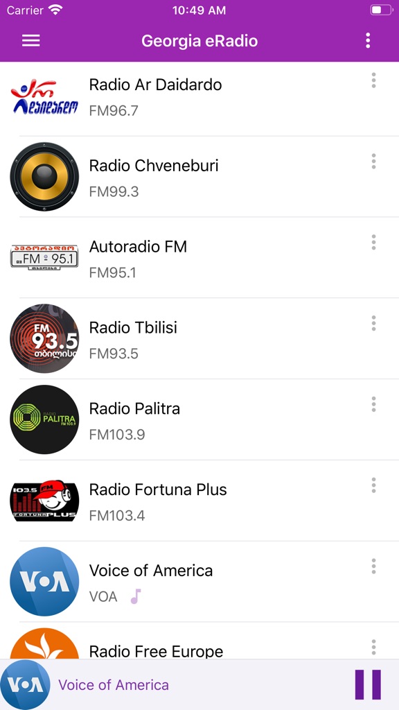 【图】Georgia eRadio(截图1) 【图】Georgia eRadio(截图1)