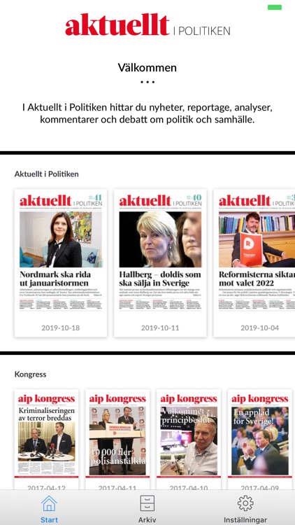 Aktuellt i Politiken