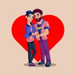 Download Pride Gay Couple Stickers app