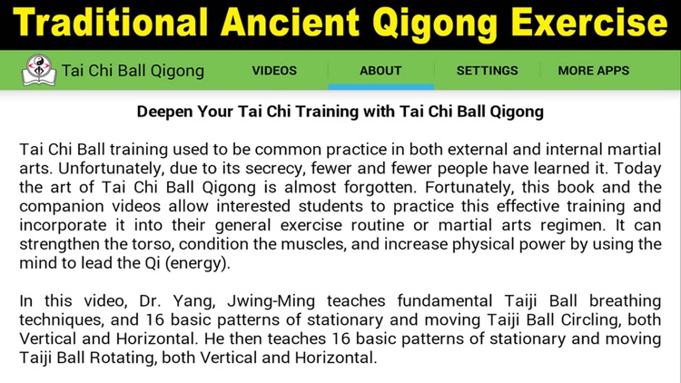 Tai Chi Ball Qigong