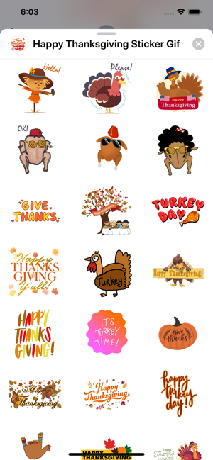 Happy Thanksgiving Sticker Gif(圖2)-速報App