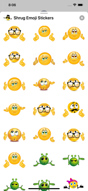 Shrug Emoji Sticker Pack(圖4)-速報App