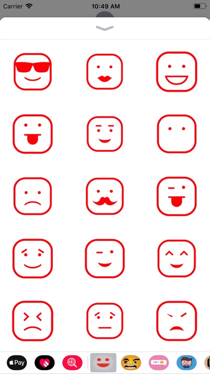 face simple sticker new 2019
