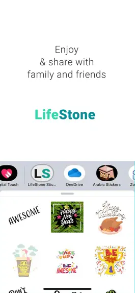 Game screenshot LifeStone iMessage Stickers mod apk