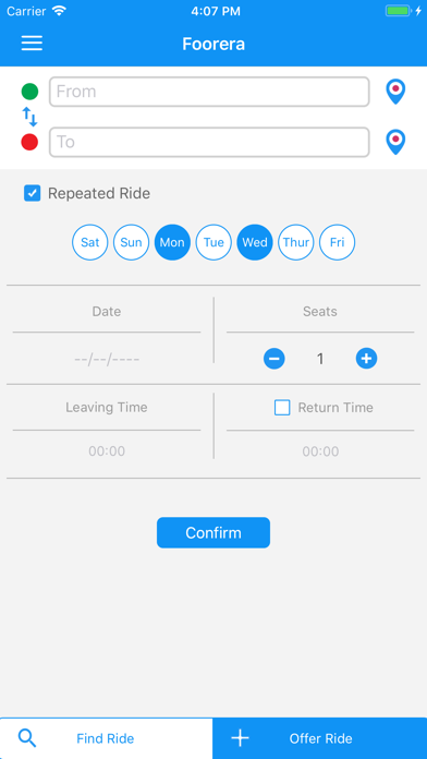 Foorera - Egypt Carpooling App screenshot 3