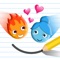 Have fun with Love Balls Draw the addictive swipe game where you need to help fire boy get to the ice girl by swiping to cut the rope