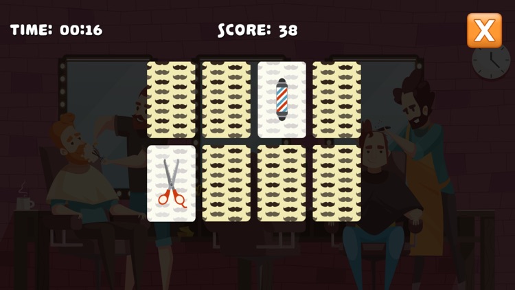 Barbershop Set - Memory game screenshot-3