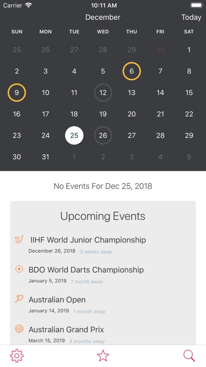 Sports Calendar screenshot-0