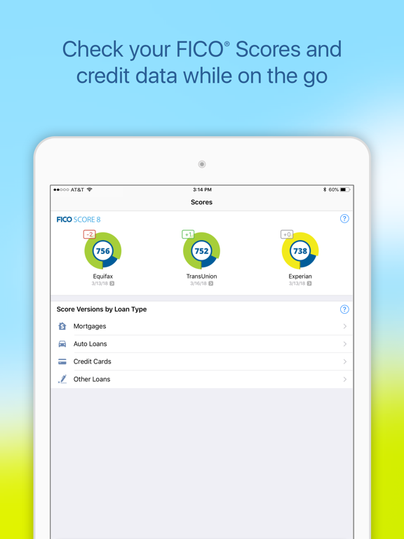 myFICO Mobile screenshot