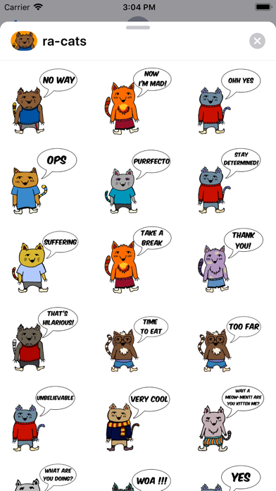 Ra-Cat Stickers screenshot 4