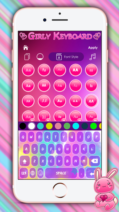 Cute Girly Keyboard Themes screenshot 3