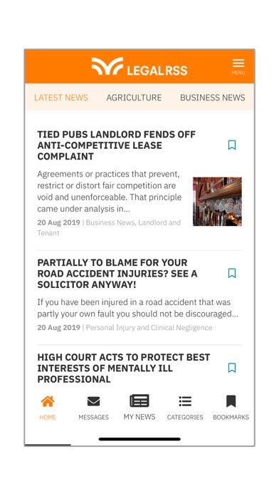 Legal RSS News screenshot 3