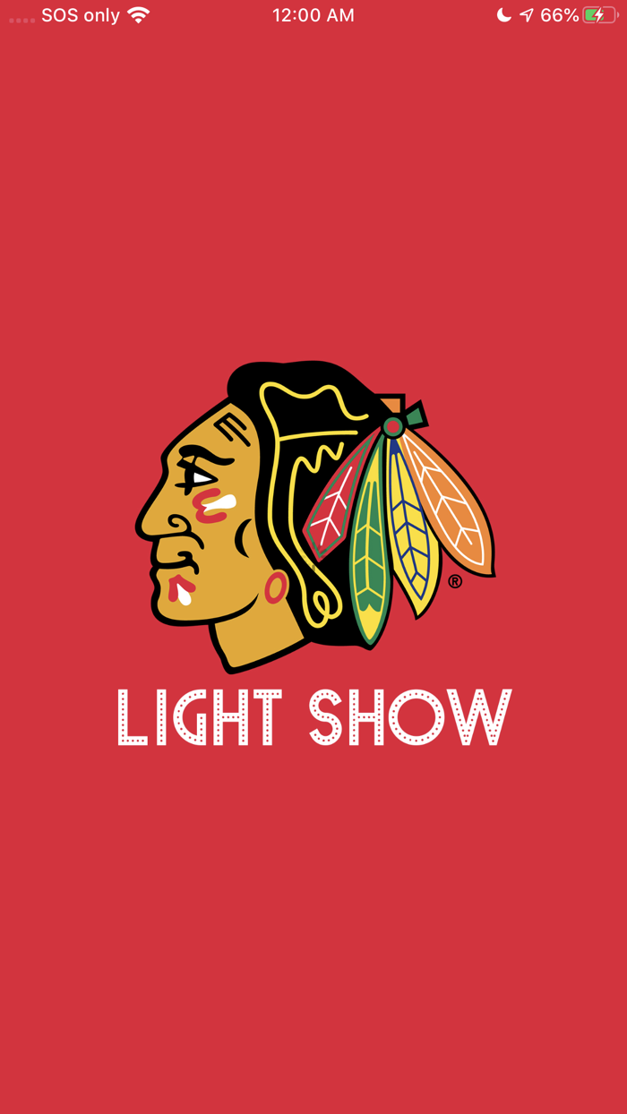Blackhawks Light Show