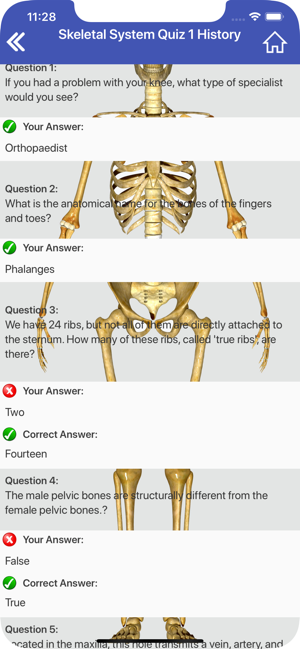 Skeletal System Quiz Trivia(圖7)-速報App