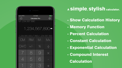 How to cancel & delete Calculator【計算機】- Simple計算機 Pro from iphone & ipad 1