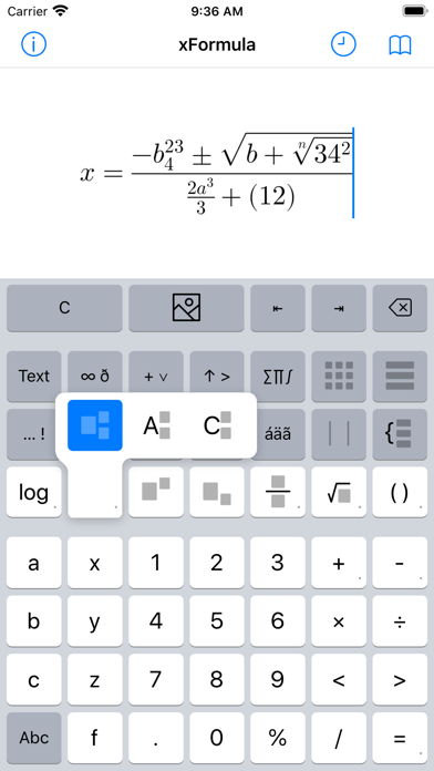 xFormula - Equation Editor screenshot 2