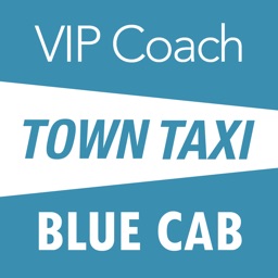 VIP Coach Town Taxi Blue Cab