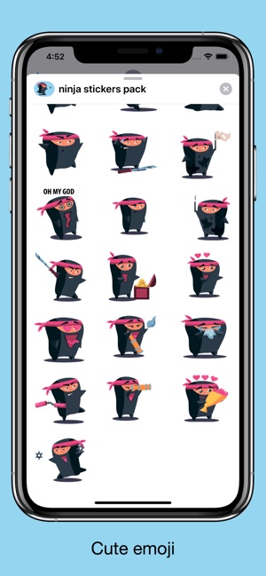 Ninja emoji - Attack stickers(圖2)-速報App