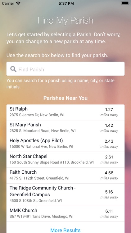 WeConnect Parish App