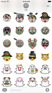 mojitz- halloween stickers iphone screenshot 2
