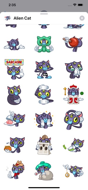Alien Cat Sticker Pack(圖3)-速報App